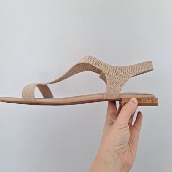 Vivaia Mia Tan T Strap Square Toe Sandals 10.5 42 - Picture 5 of 11